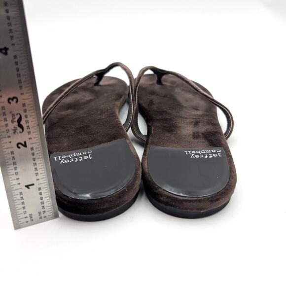 Jeffrey Campbell Byron Bay Thong Sandals Women's Dark Brown Size US9 EU40 - Picture 6 of 11